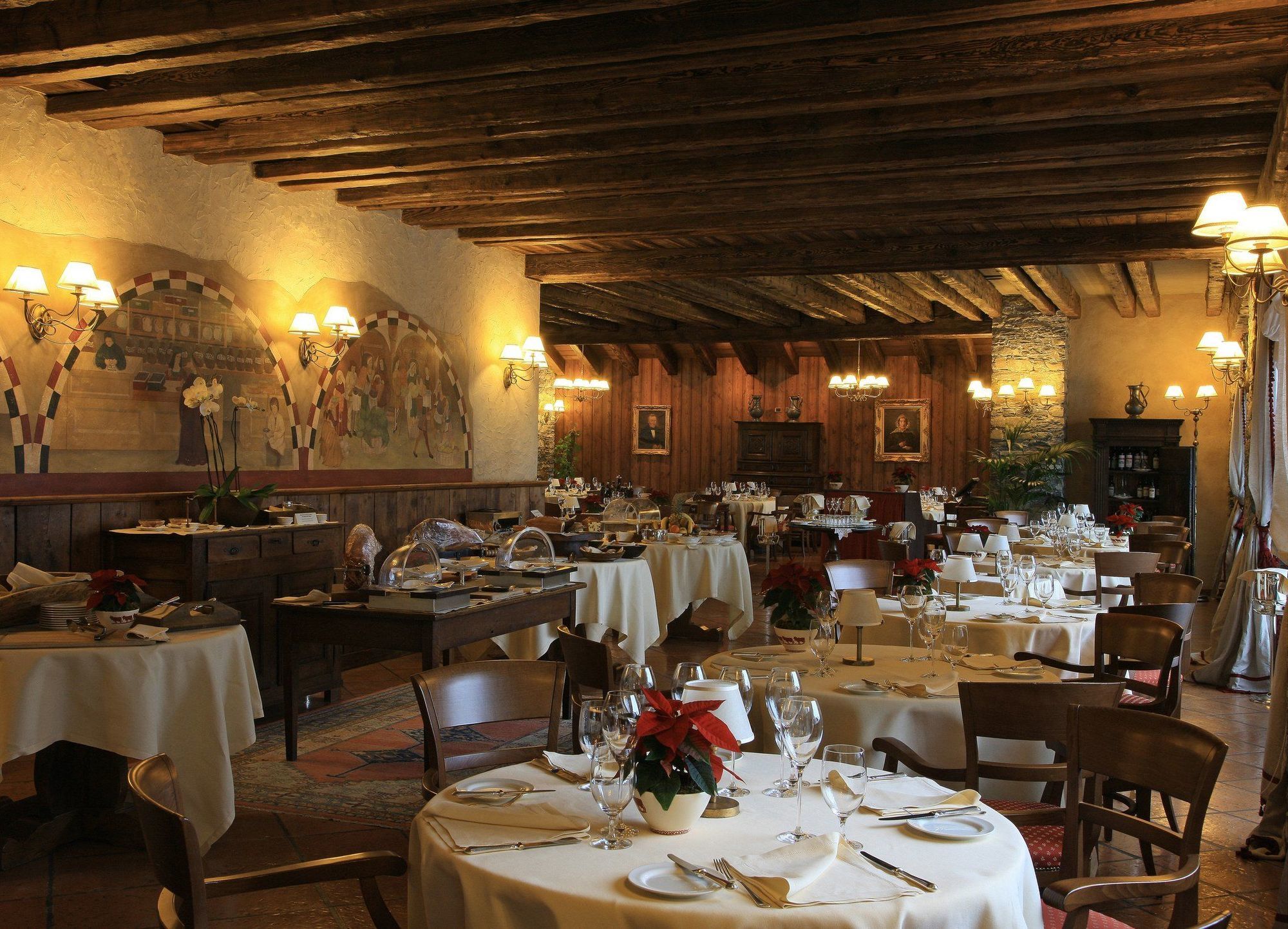 לה סאלה Relais Mont Blanc Hotel & Spa מסעדה תמונה